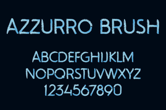 Azzurro: Unlocking Urban Authenticity with an Oil-Texture Brush Font
