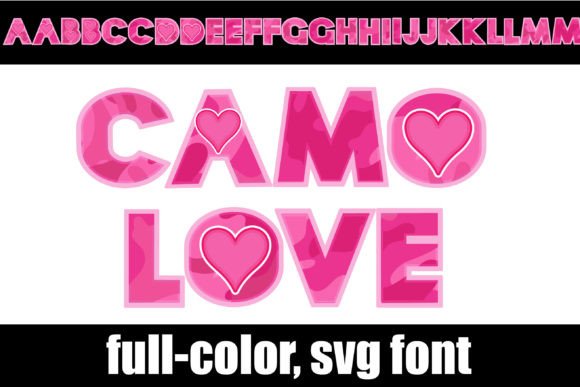Camo Love: A Vibrant Typeface for Bold Branding