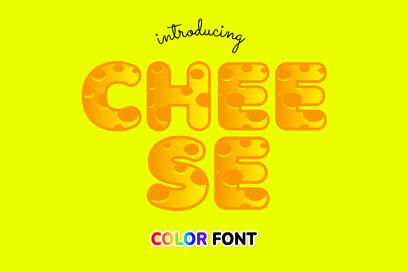 Cheese: The Playful Color Font That Brings Cheddar Charm