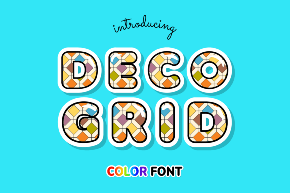 Deco Grid: A Color Font for Bold, Modern Designs