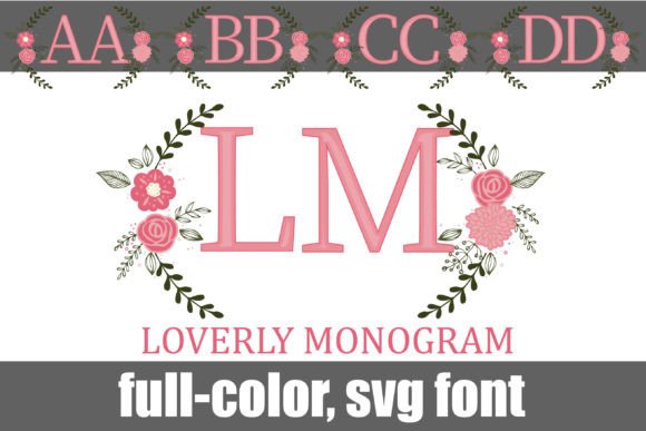 Loverly Monogram: The Playful Font for Vibrant Designs