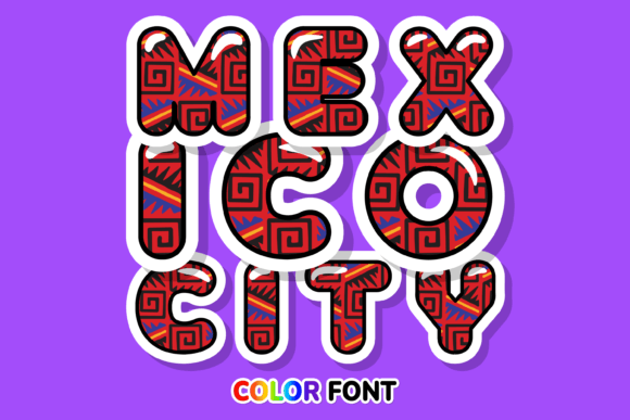 Mexico City: A Vibrant Color Font for Modern Creators