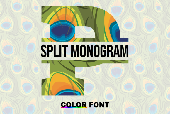 Peacock Split: A Playful Color Font for Creative Projects