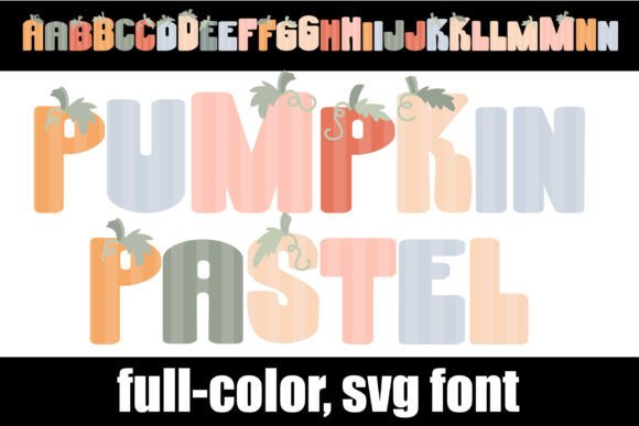 Pumpkin Pastel: A Full-Color Typeface for Cozy Designs