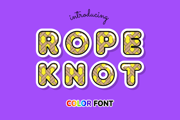 Rope Knot: A Creative Color Font for Your Projects