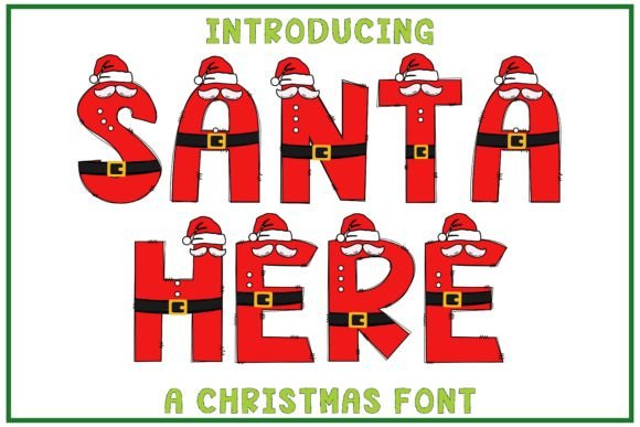 Santa Here: A Festive Font for Playful Christmas Projects