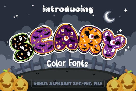 Scary: A Color Font for Halloween and Beyond