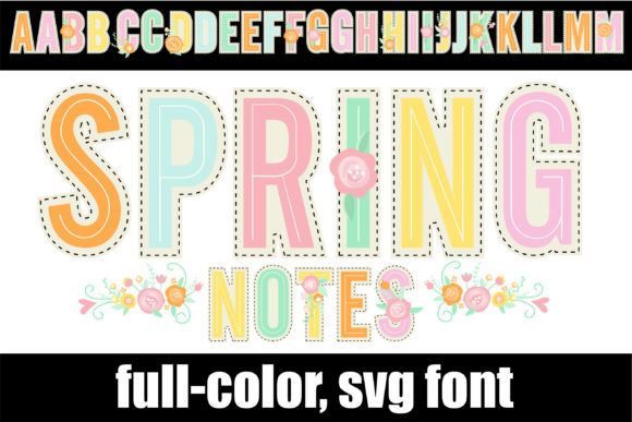 Spring Notes: Where Playful Color Meets Chunky Typography