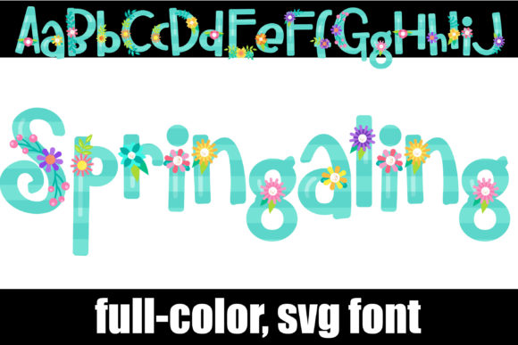 Springaling: A Playful Pastel Font for Vibrant Designs