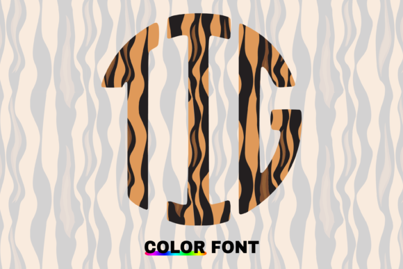Tiger Circle: A Playful Monogram Font with Character
