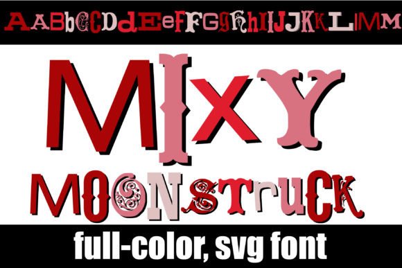 Transform Your Visuals with the Mixy Moonstruck Color Font