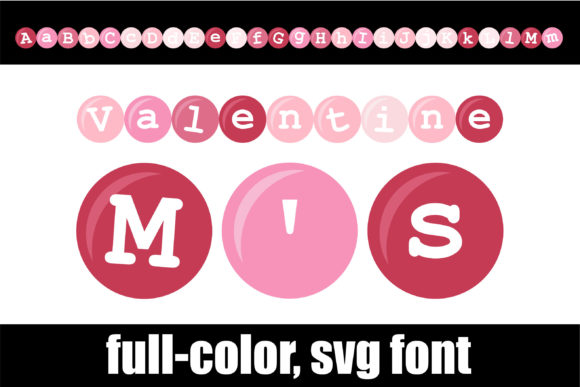 Valentine M's: A Complex Color Font for Creative Projects