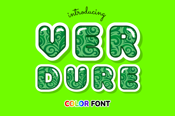 Verdure: A Creative Font with Botanical Flair
