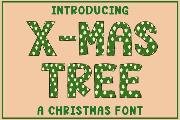 X-mas Tree: A Playful Color Font for Holiday Projects
